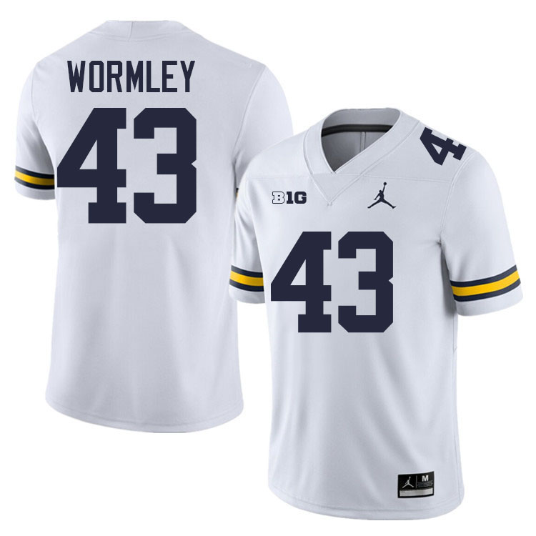 Chris Wormley Michigan Jersey,Michigan Wolverines #43 Chris Wormley Jersey Youth-White